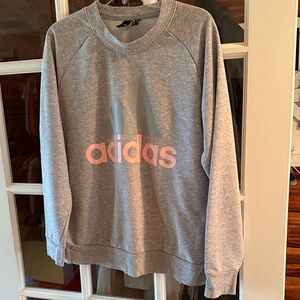 Adidas Gray Crewneck Sweatshirt